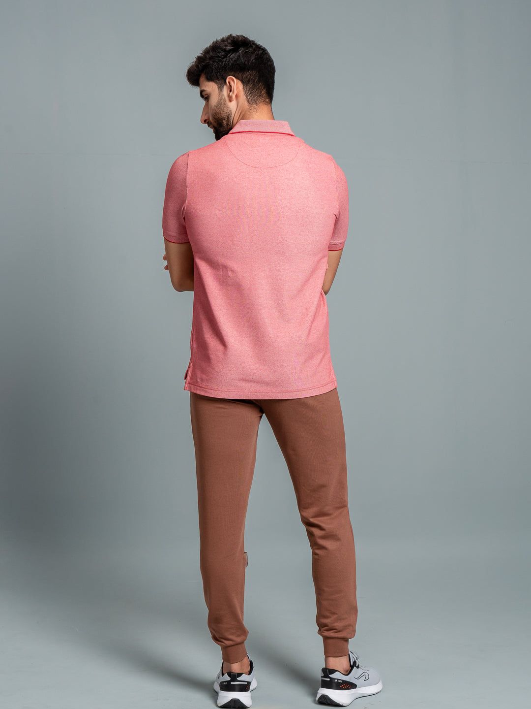 Men's Cotton Rich Pique Polo Red image 4