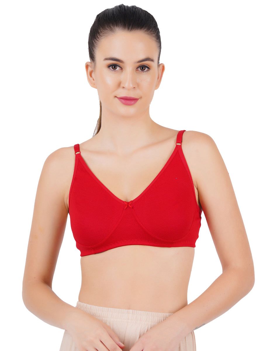 Women Cotton Double Layer Soft Adjustable Regular Brazier Kb01 Pack Of 2 image 4