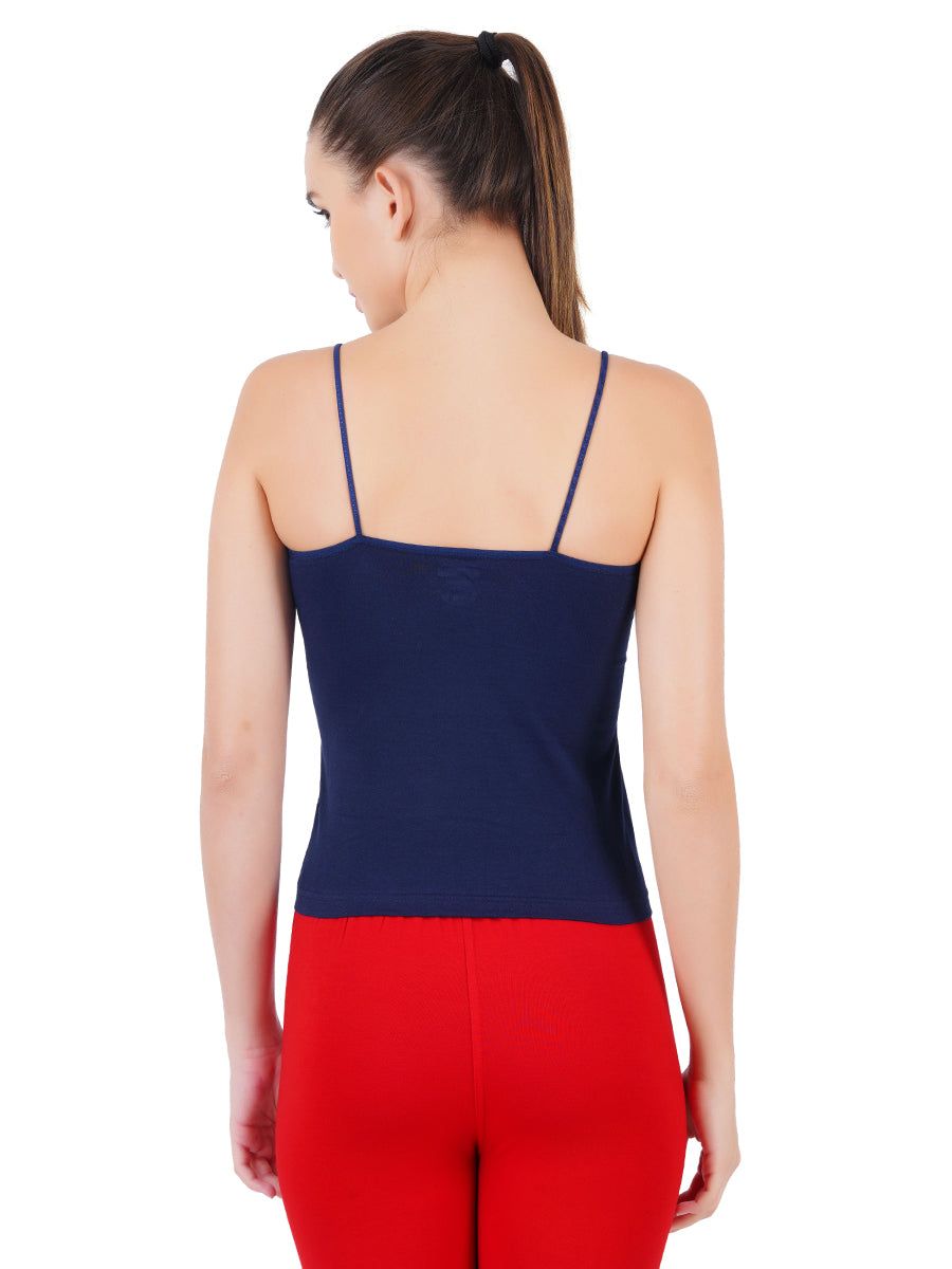 Women 100% Combed Cotton Assorted Colour Camisole Amoka (PACK Of 2) image 4