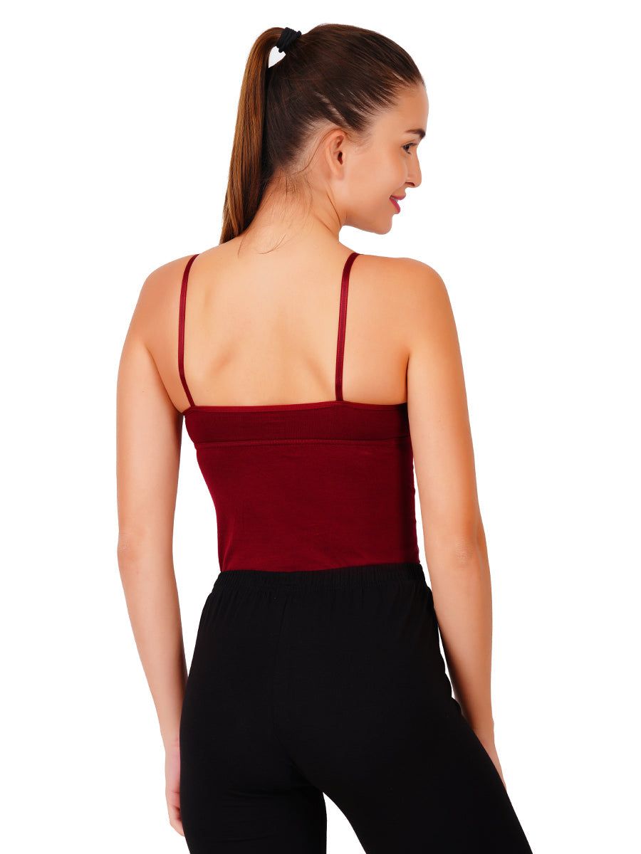 Women Extra Sportive Bra With Slip Design Assorted Camisole Teencup (PACK Of 2) image 2