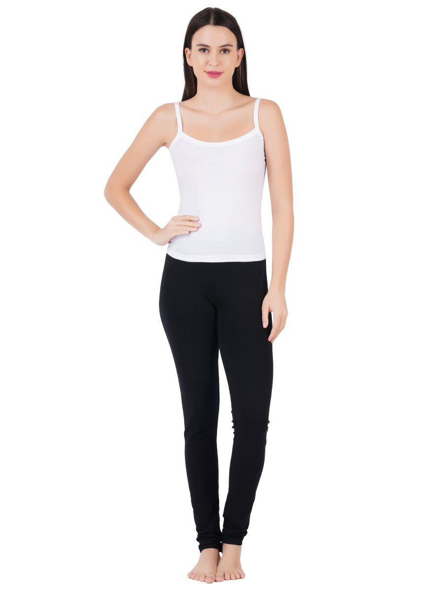 Women 100% Combed Cotton White Camisole Cheers (PACK Of 2) image 4