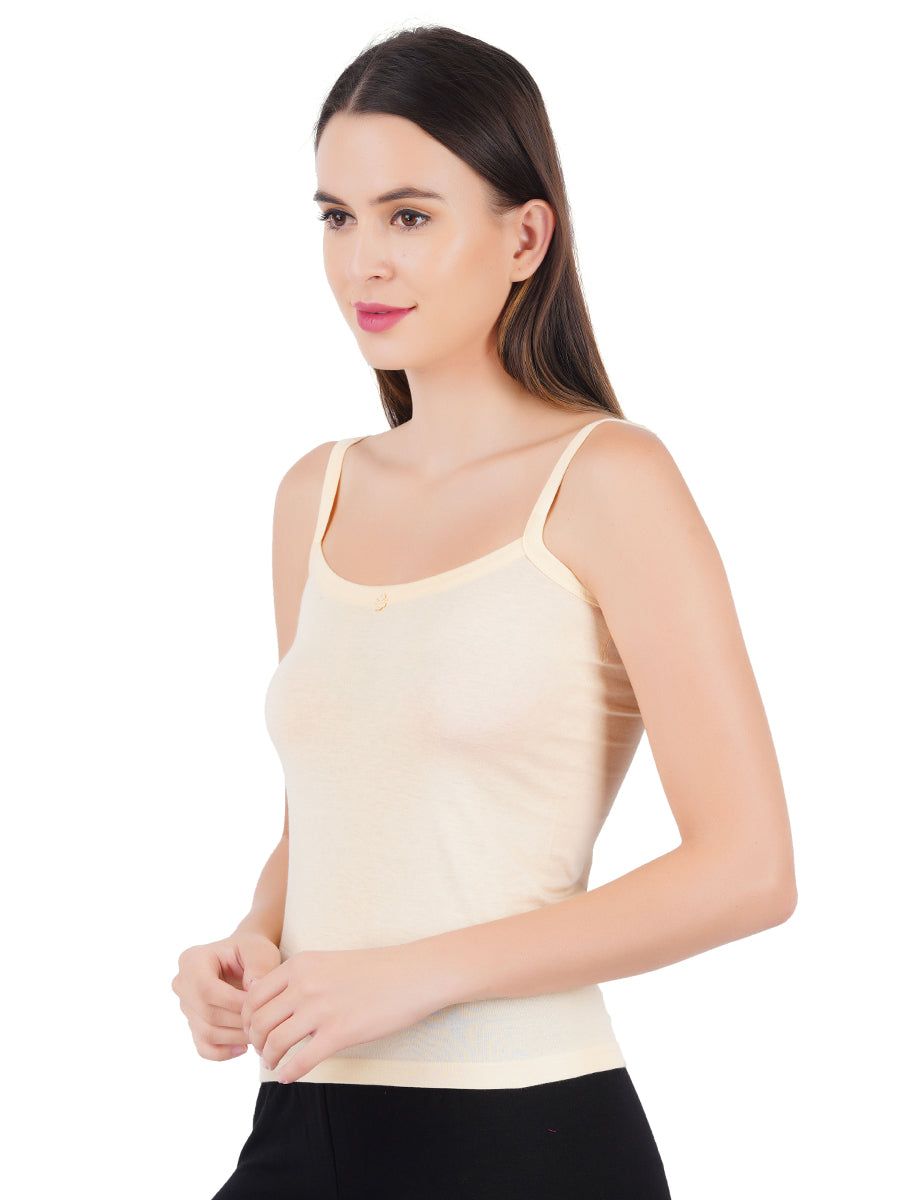 Women 100% Combed Cotton Skin Camisole Cheers (PACK Of 2) image 3
