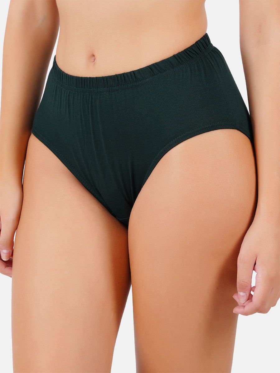 Women 100% Combed Cotton Assorted Plain Panties For U (3 Pcs Pack) image 5