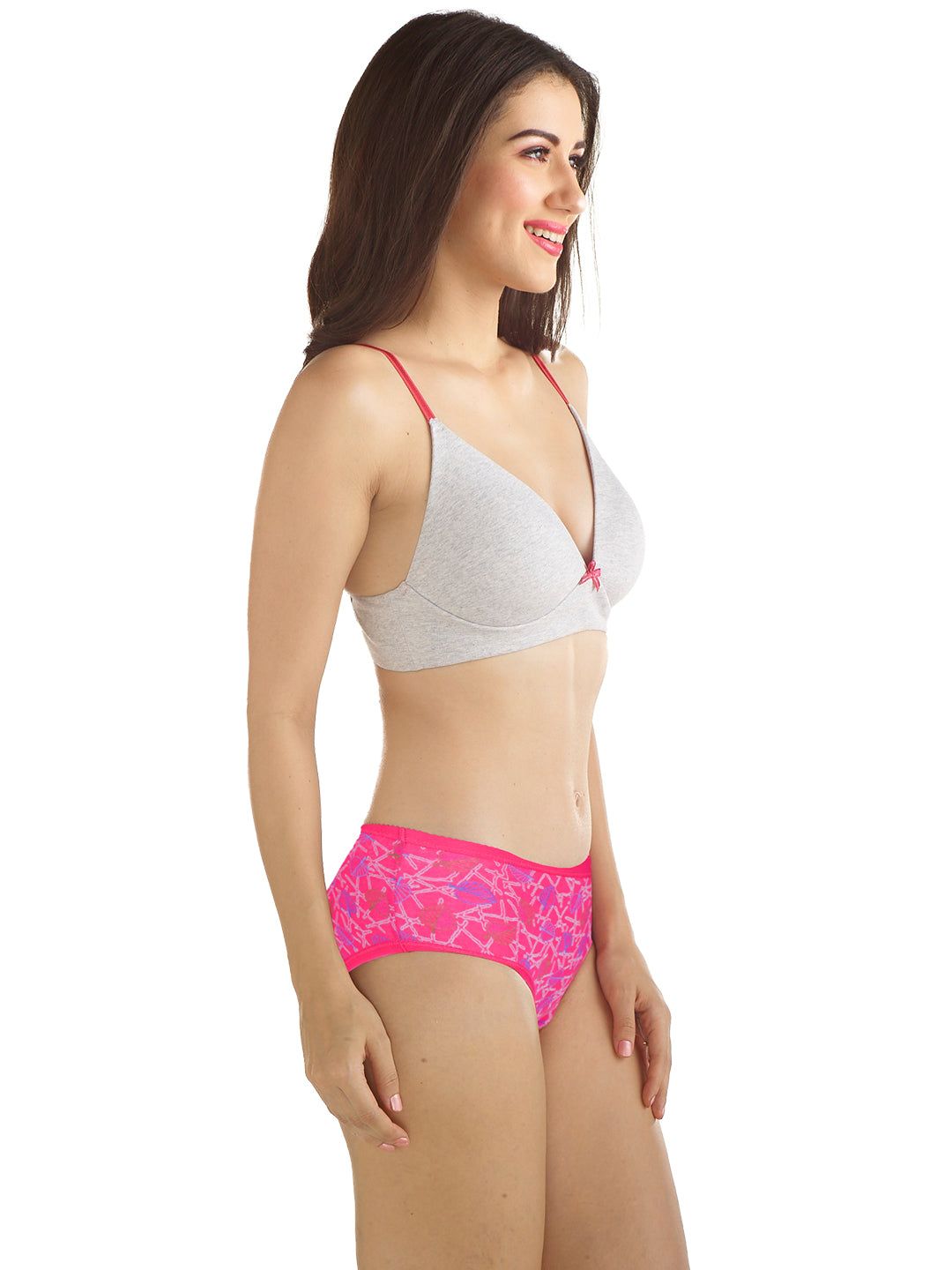 Women 100% Combed Cotton Assorted Printed Panties Oviya (PACK Of 3) image 4