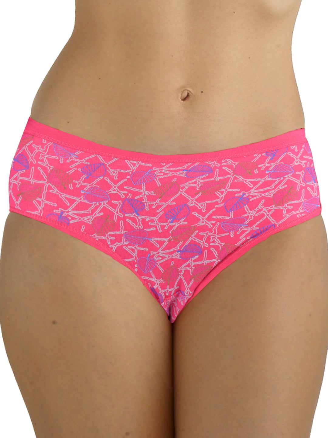 Women 100% Combed Cotton Assorted Printed Panties Oviya (PACK Of 3) image 5