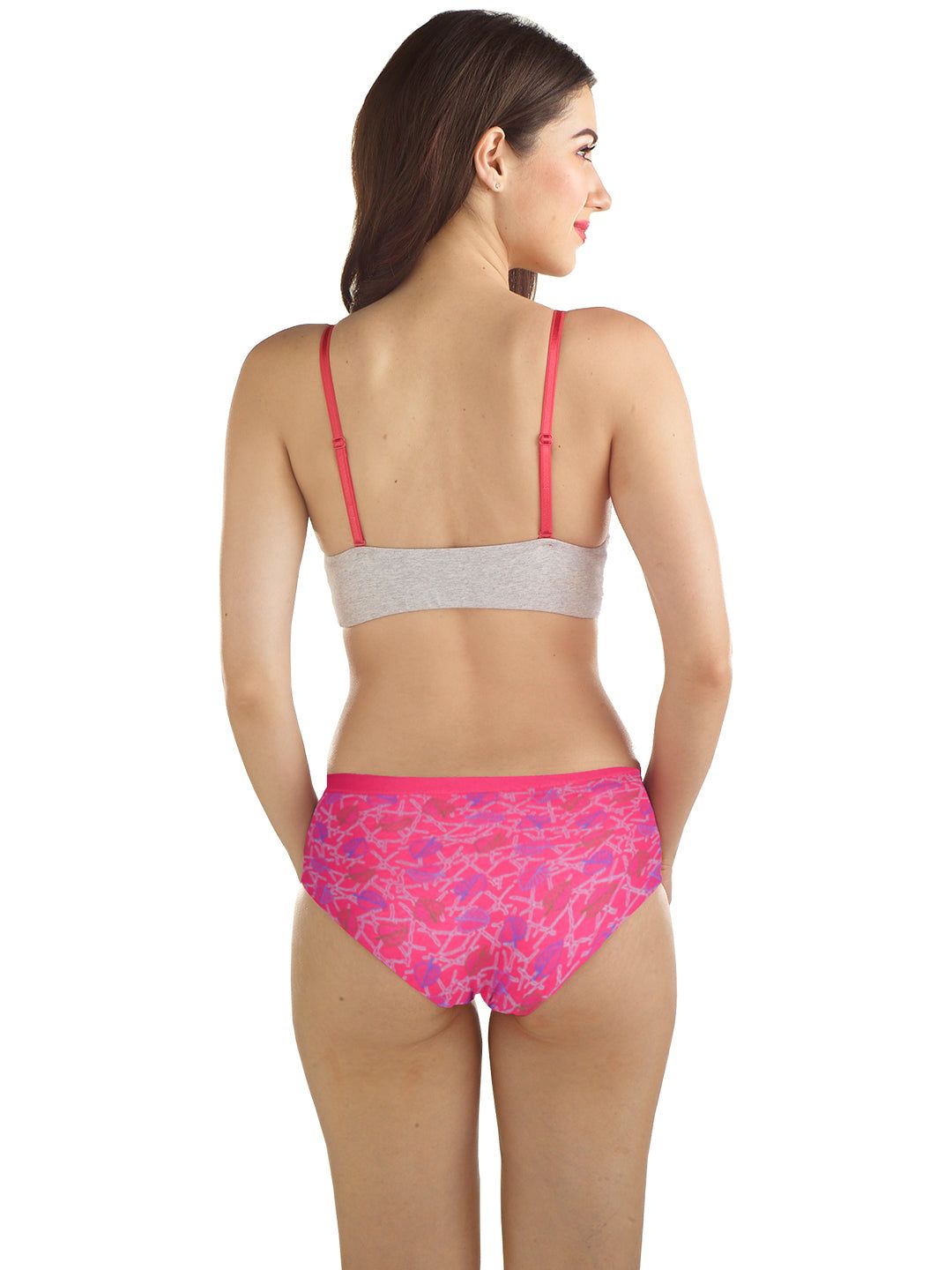 Women 100% Combed Cotton Assorted Printed Panties Oviya (PACK Of 3) image 6