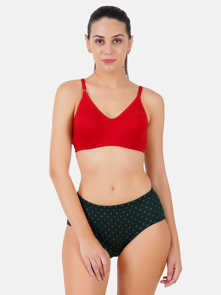 Women 100% Combed Cotton Assorted Printed Panties Elina (3 Pcs Pack) image 5