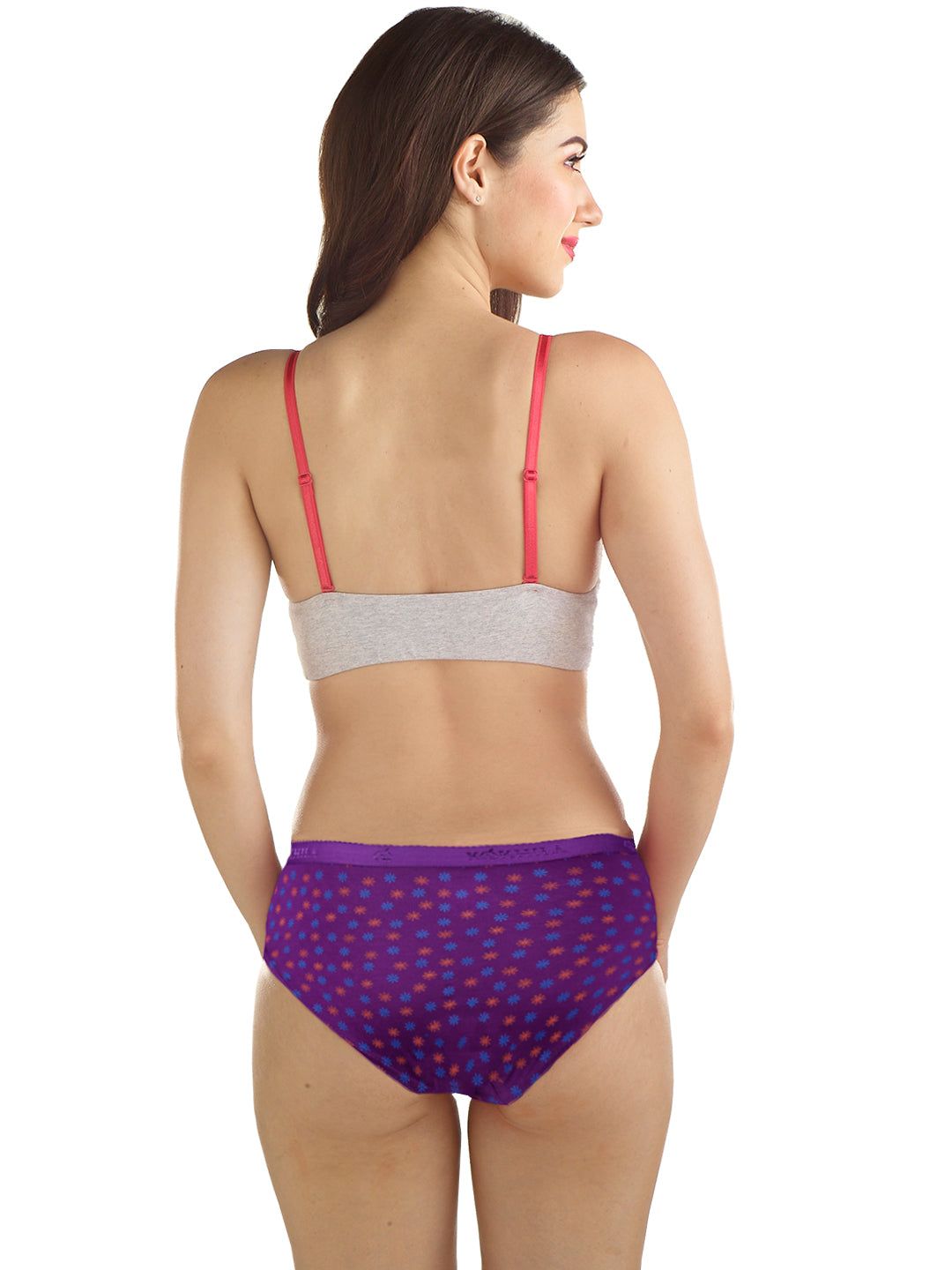 Women 100% Combed Cotton Assorted Printed Panties Zara (PACK Of 4) image 5
