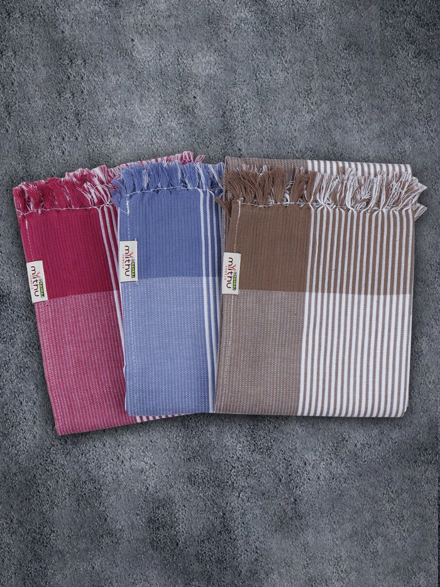 Signature Striped Bath Towel Pack Of 2 (1107) image 2