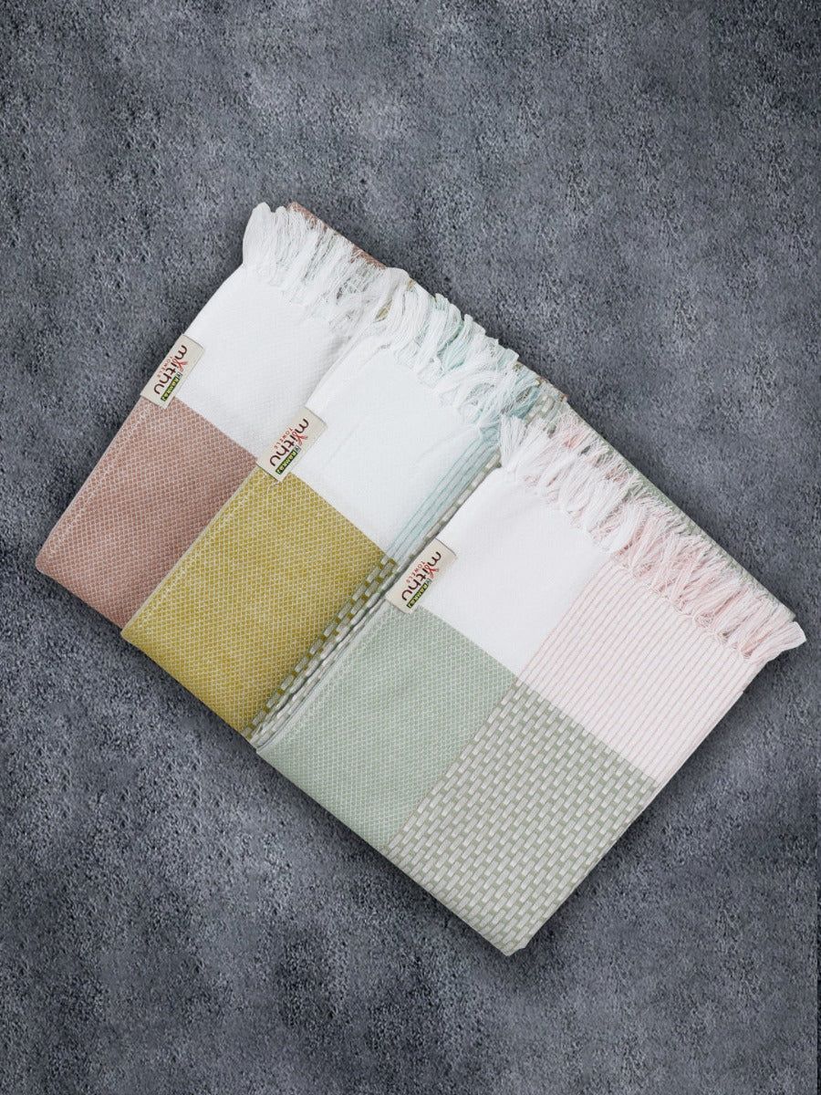 100% Cotton Checked Bath Towel Signature Pack Of 2 1106 image 2