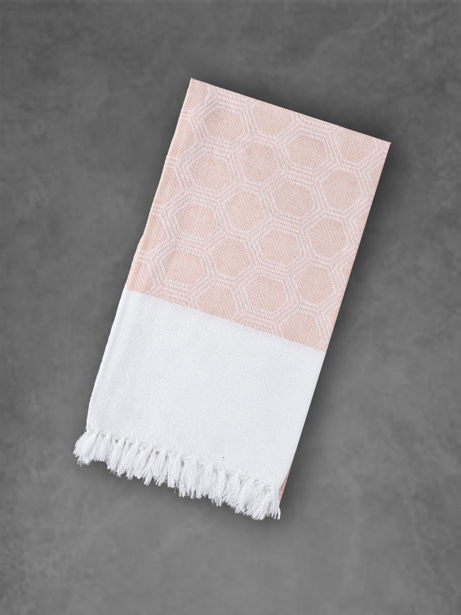 100% Cotton Self Designed Bath Towel Signature Pack Of 2 1059 image 3