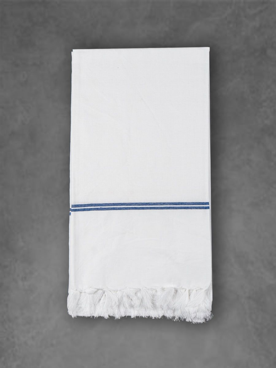 Cotton Premium Soft Feel White Bath Towel 1046 ( Pack Of 2) image 3