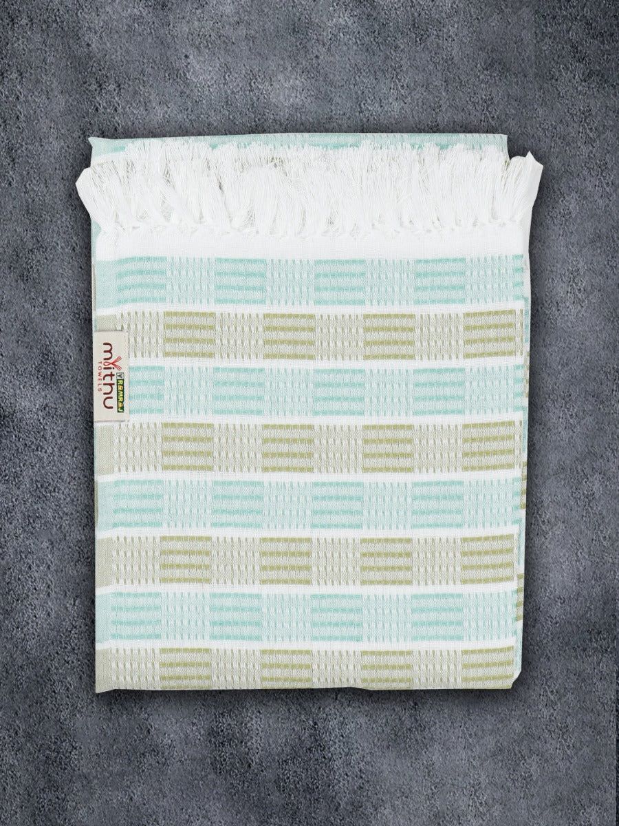 100% Cotton Checked Bath Towel Signature Pack Of 2 1108 image 3