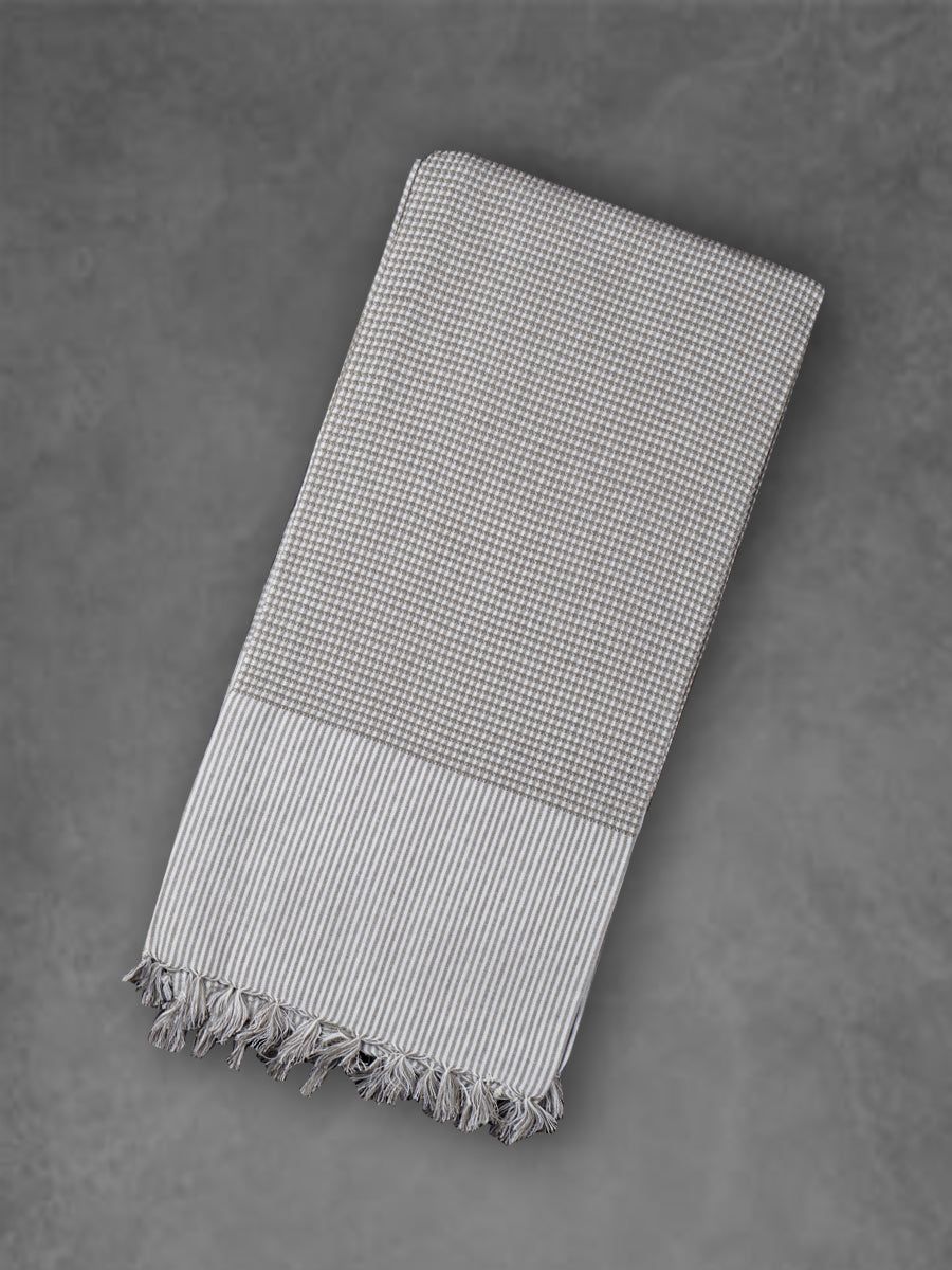 100% Cotton Checked Bath Towel Signature 1054 Pack Of 2 image 3