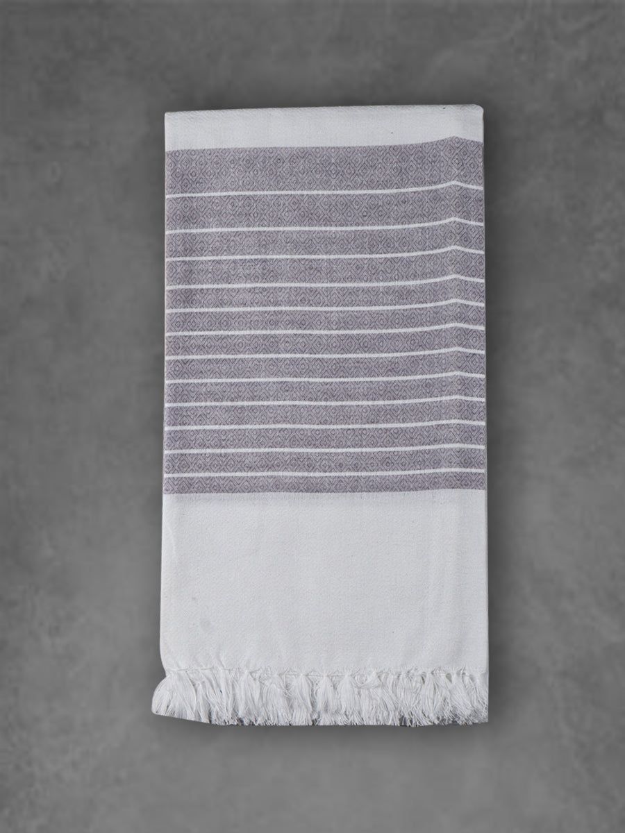 100% Cotton Self Designed Bath Towel Signature 1051 Pack Of 2 image 3