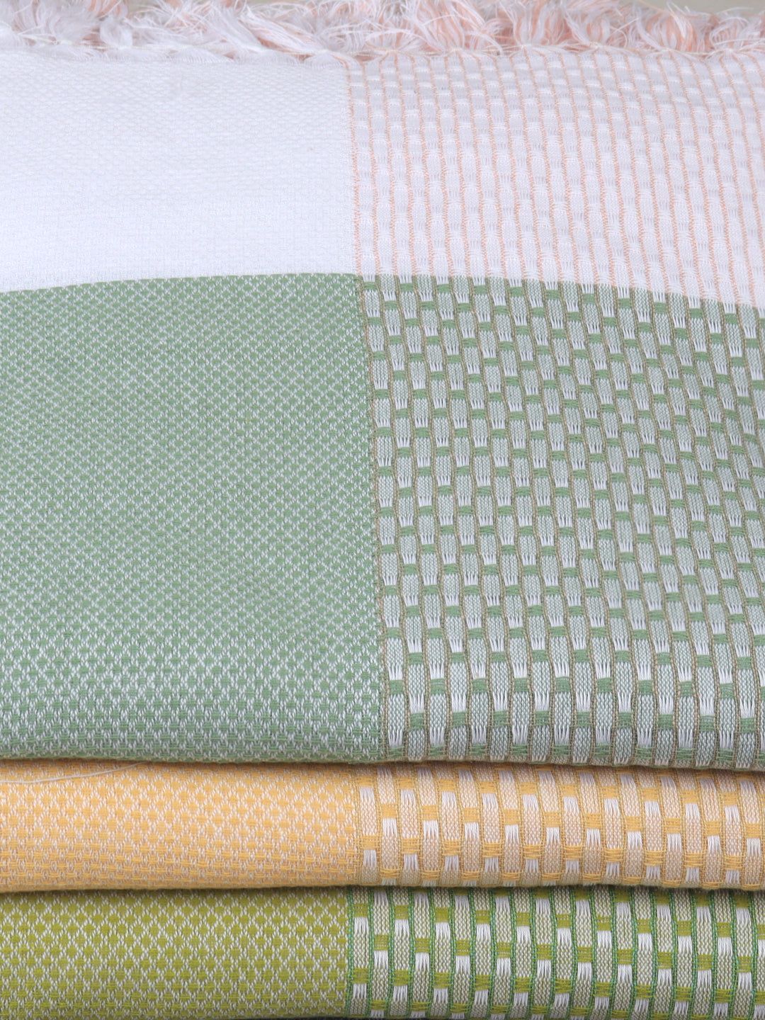 100% Cotton Self Designed Signature Bath Towel Pack Of 2 1149 image 4