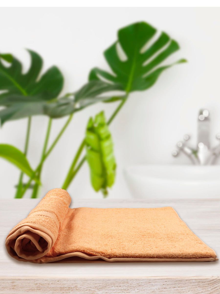 Bamboo Cotton Terry Bath Towel Orange Bc1 image 4