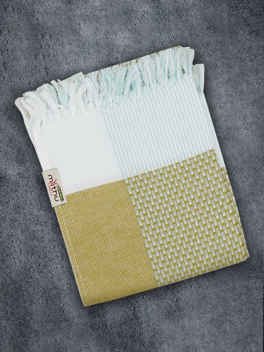 100% Cotton Self Designed Signature Bath Towel Pack Of 2 1149 image 5