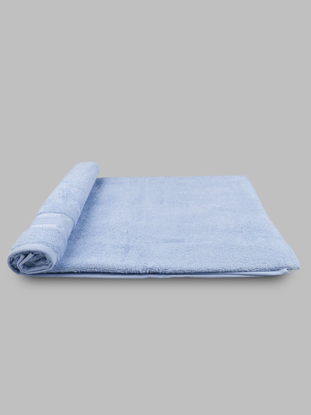 Bamboo Cotton Terry Bath Towel Blue Bc6 image 5