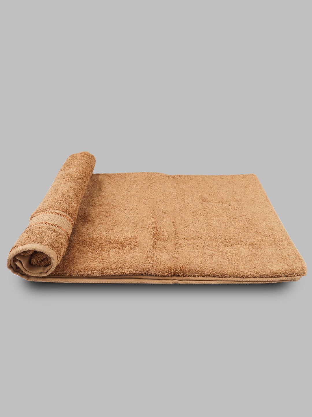 Bamboo Cotton Terry Bath Towel Brown Bc8 image 5