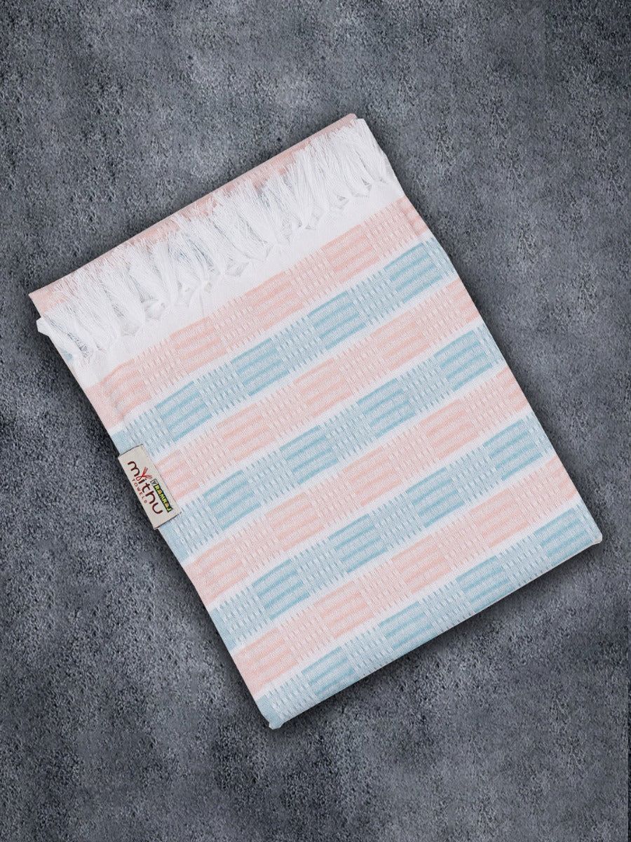 100% Cotton Checked Bath Towel Signature Pack Of 2 1108 image 5