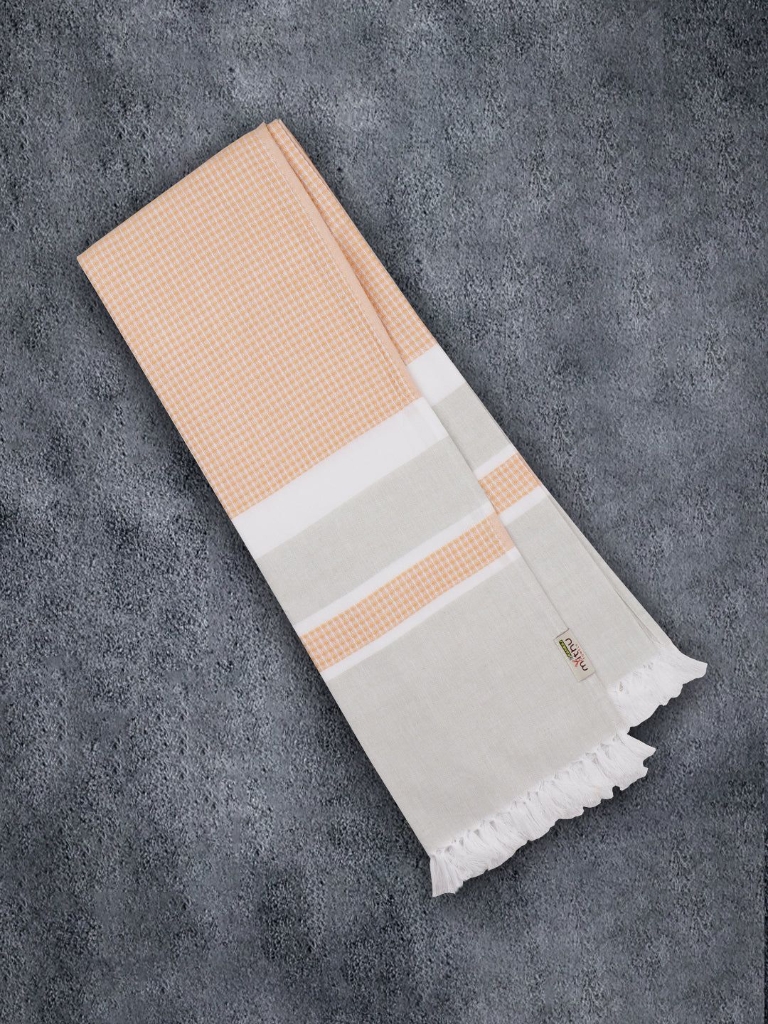 100% Cotton Checked Bath Towel Signature Pack Of 2 1110 image 5
