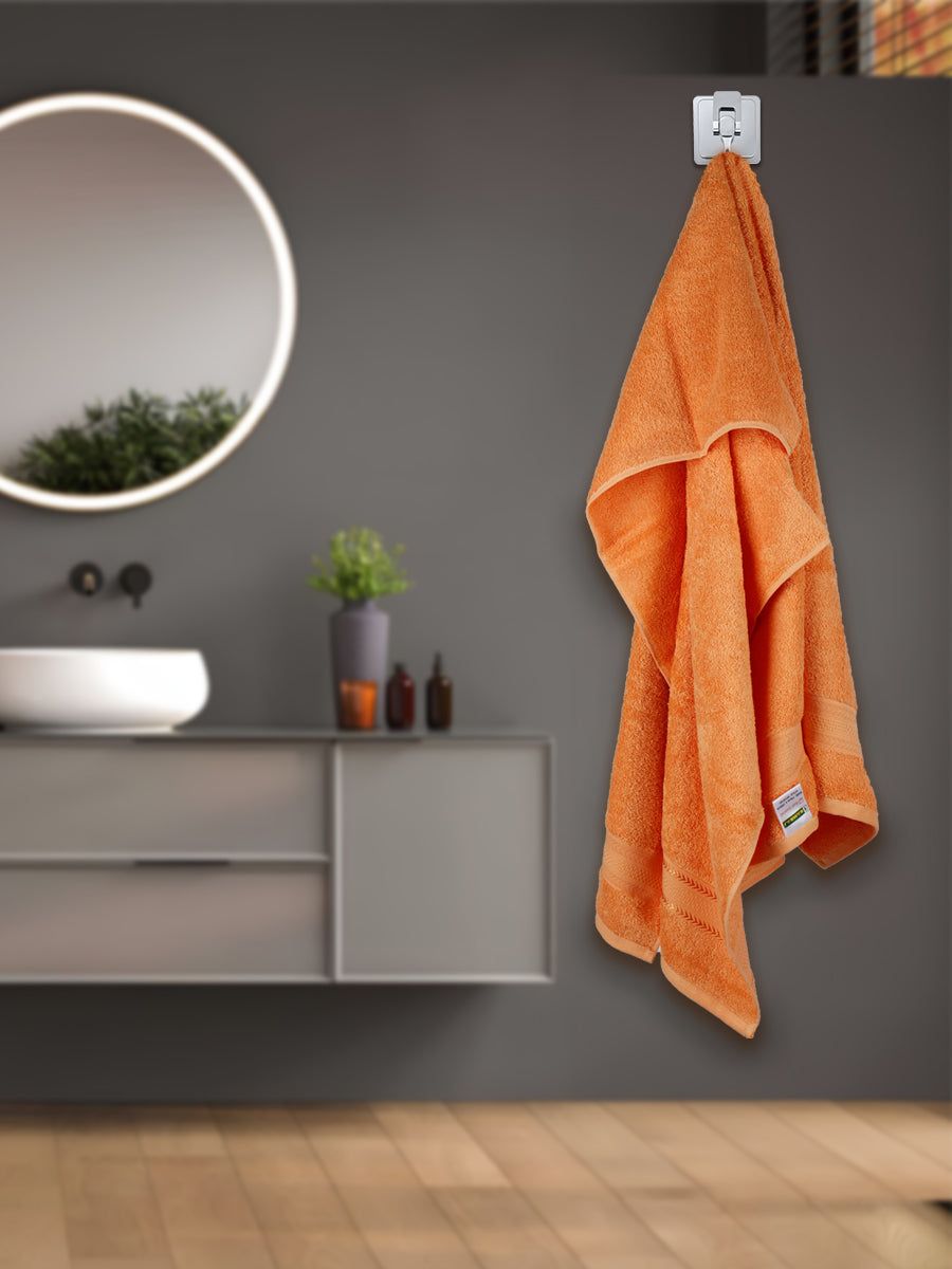 Bamboo Cotton Terry Bath Towel Orange Bc1 image 5