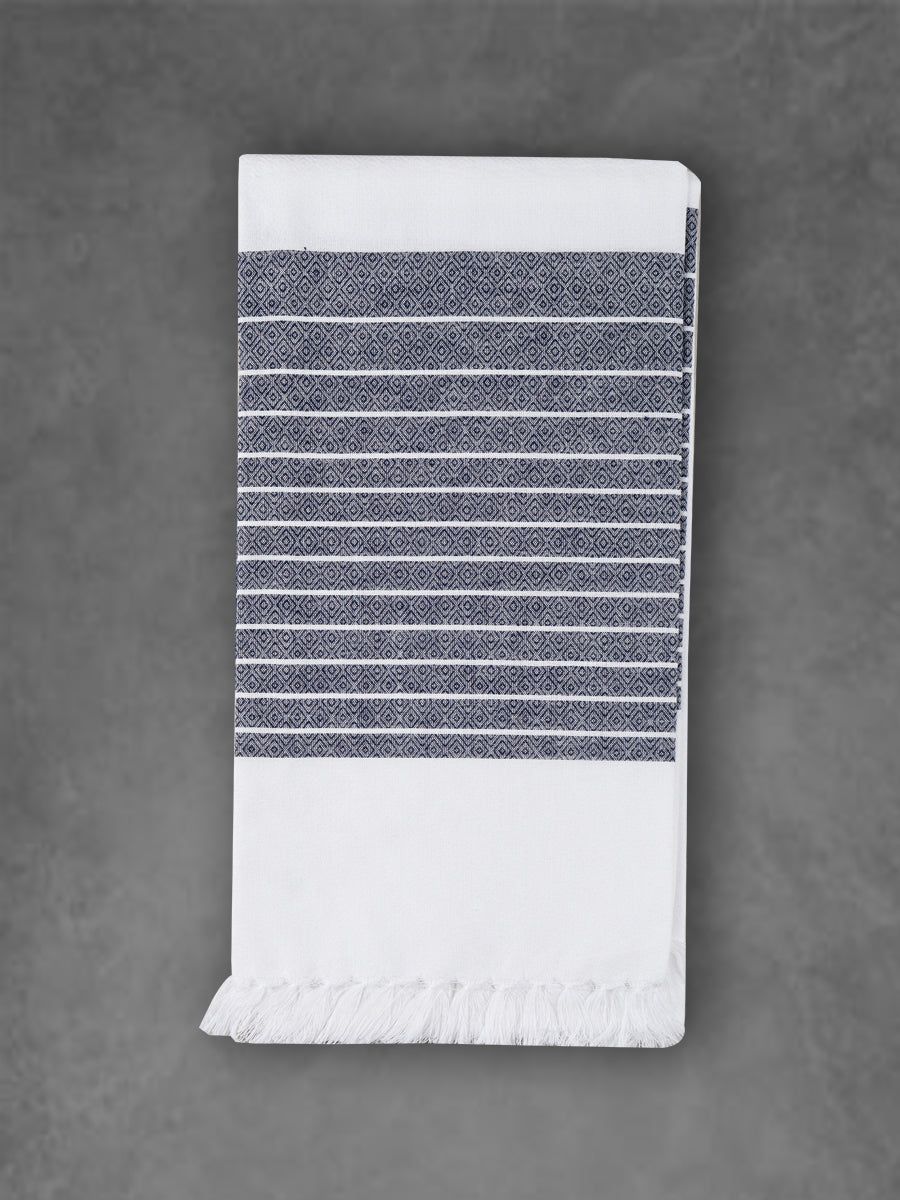 100% Cotton Self Designed Bath Towel Signature 1051 Pack Of 2 image 5