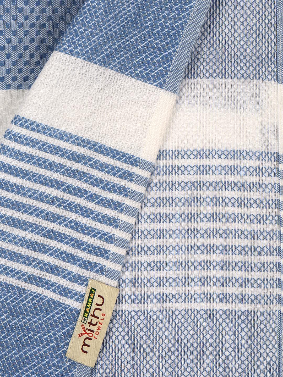 100% Cotton Self Designed Signature Bath Towel Pack Of 2 1129 image 6