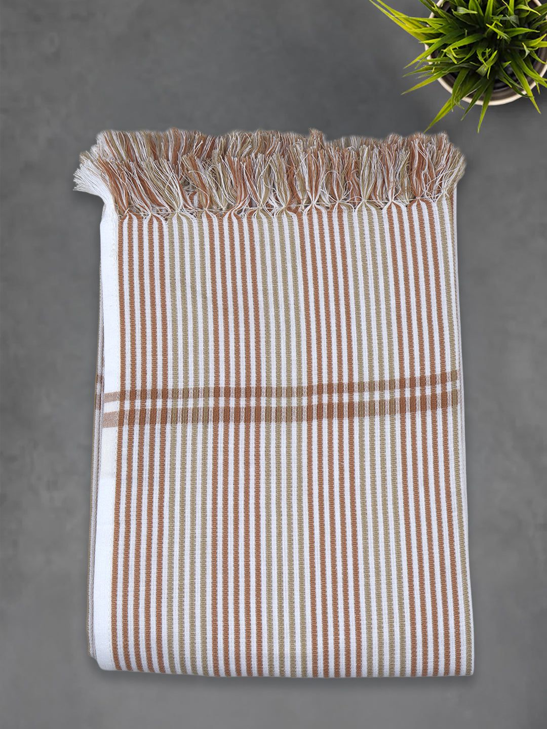 100% Cotton Stripes Designed Signature Bath Towel Pack Of 2 1150 image 6
