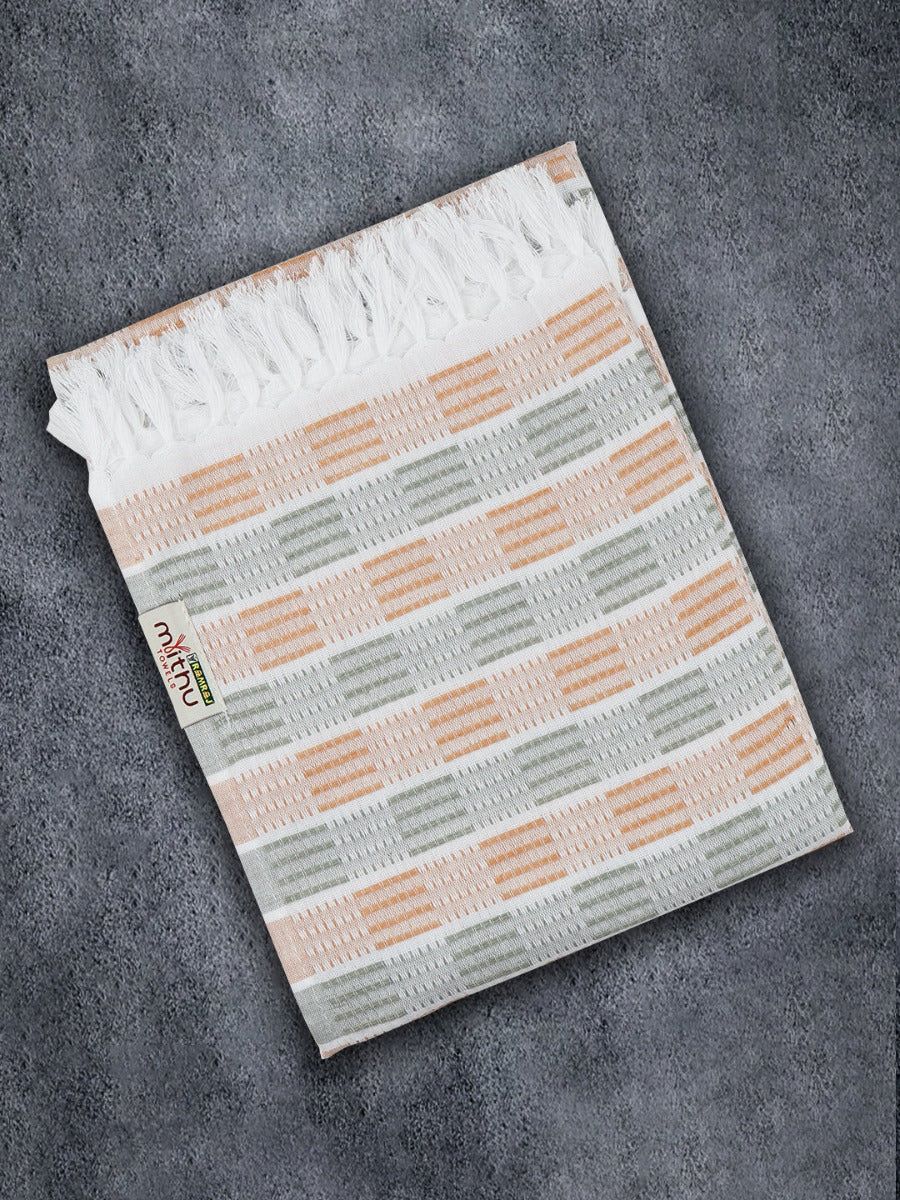 100% Cotton Checked Bath Towel Signature Pack Of 2 1108 image 6