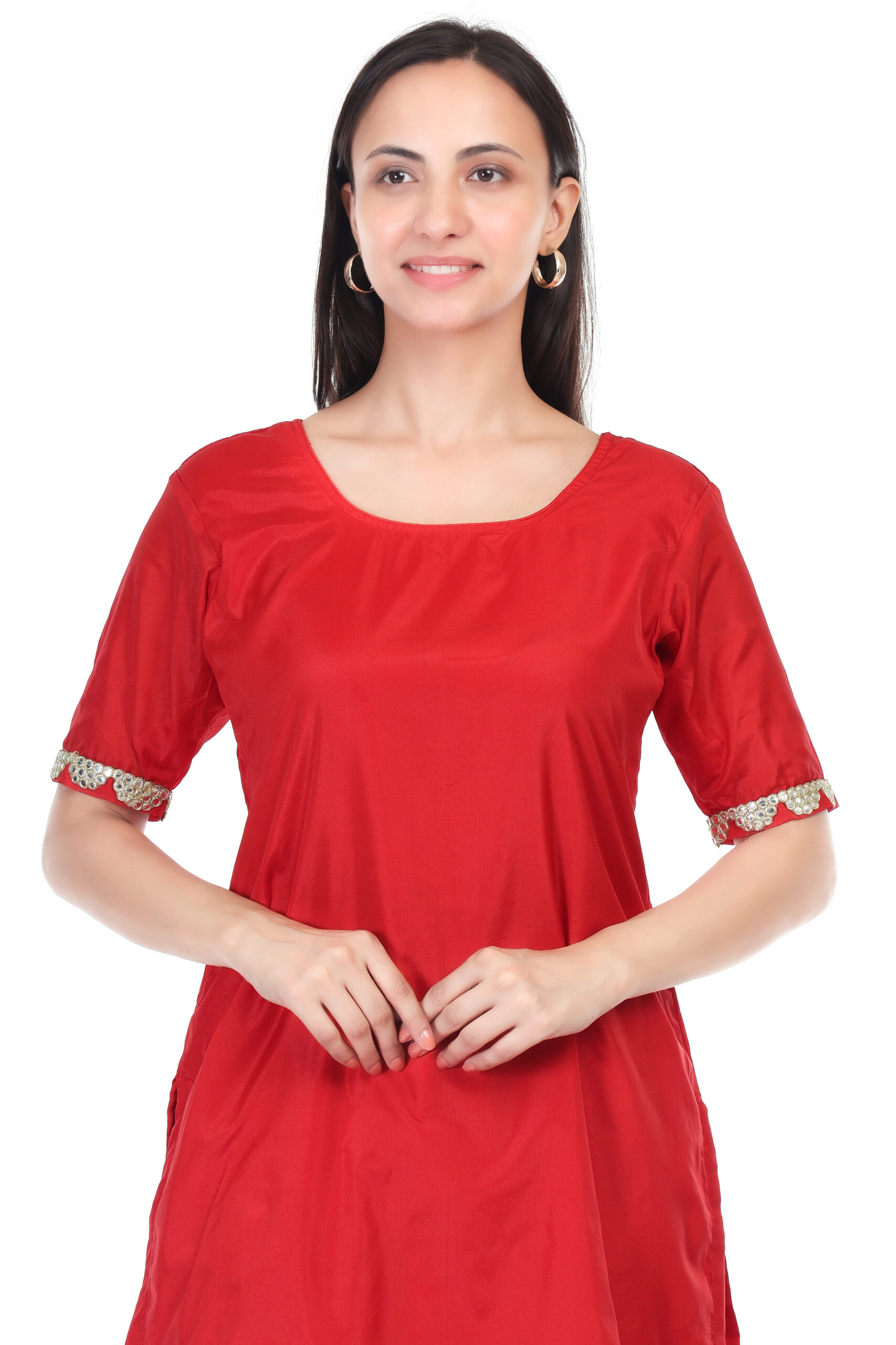 Silk Kurta With Georgette Sharara And Orgenzza Dupatta image 2