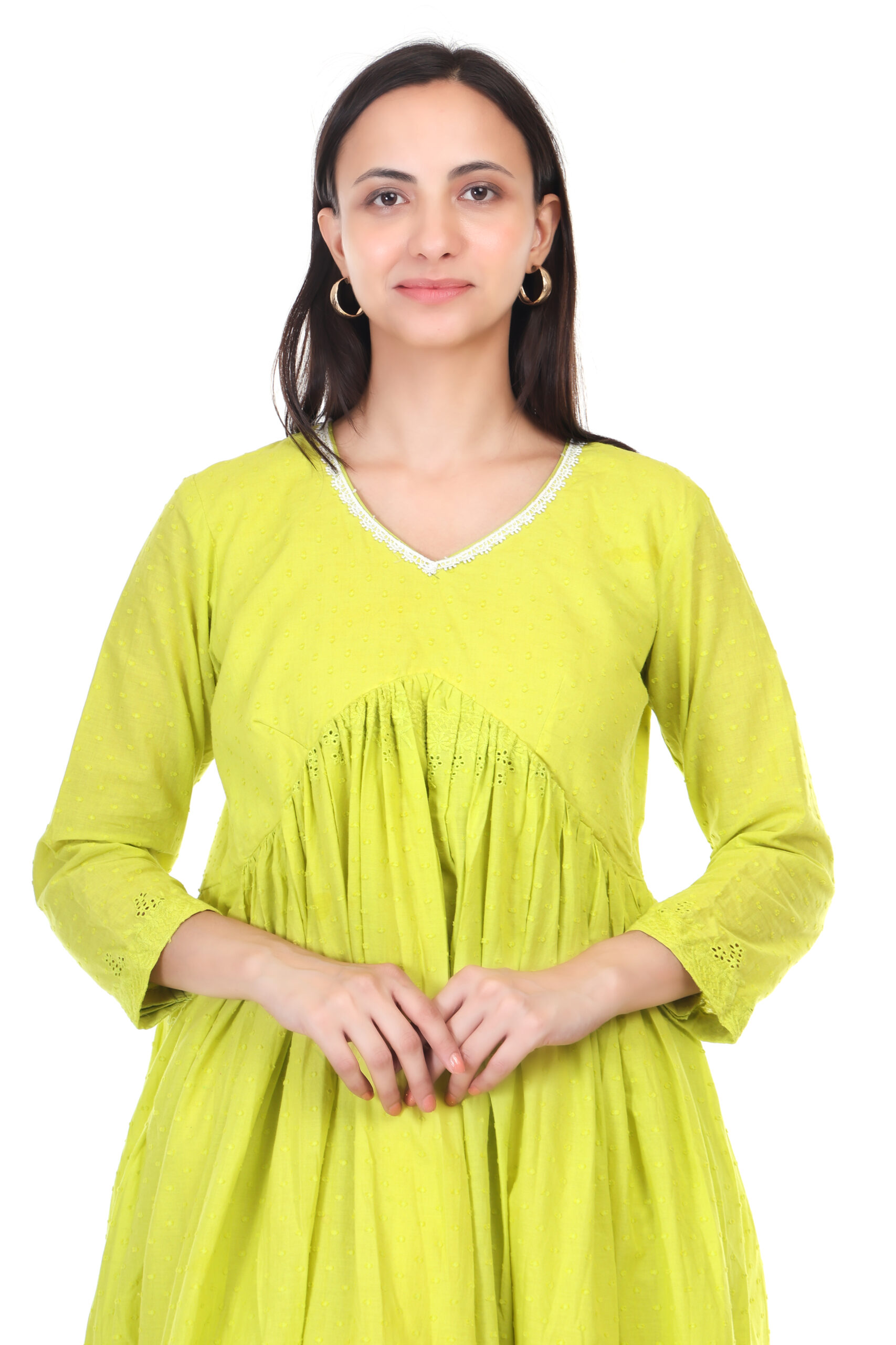 Cambric Cotton Anarkali Kurta Set image 2