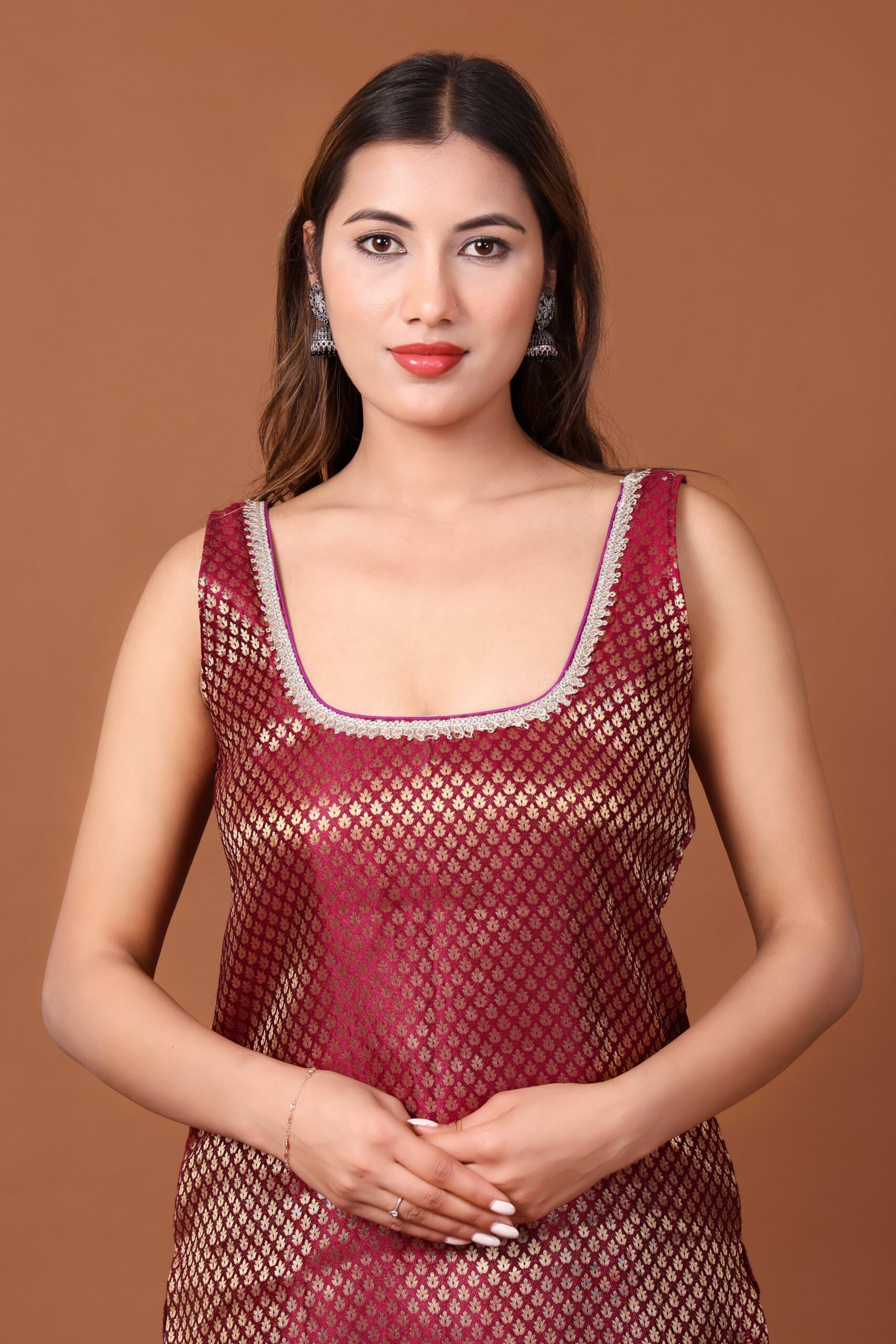 Banarasi Brocade Suit With Dupatta image 2