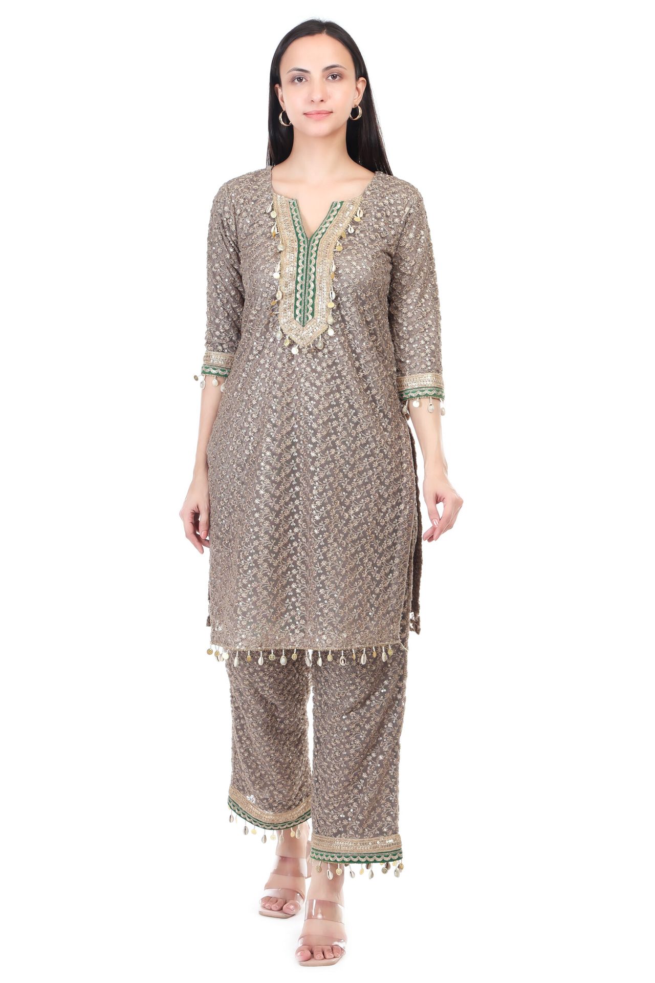 Embroided Kurta Set