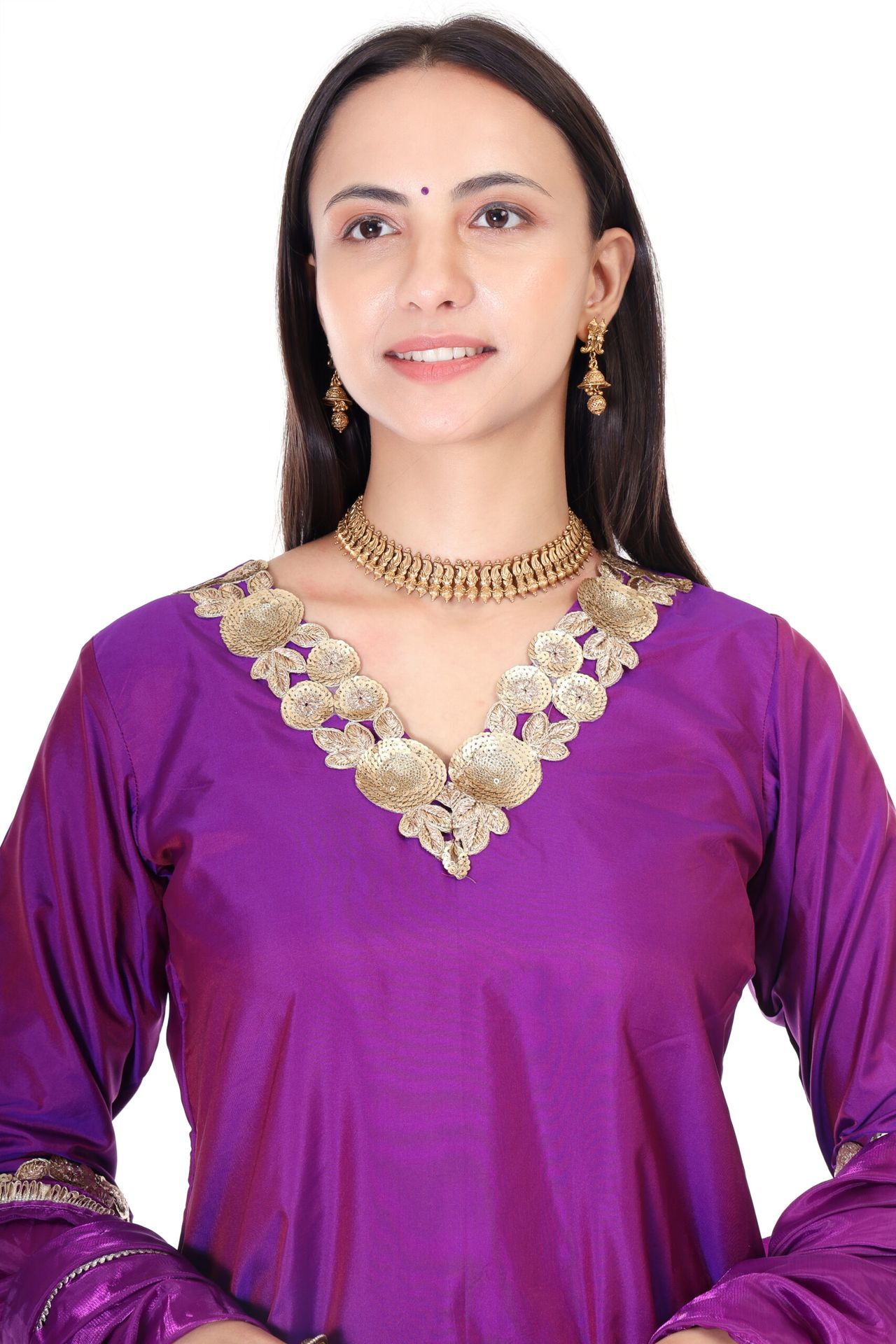 Silk Sharara Set With Orgenzza Dupatta image 2