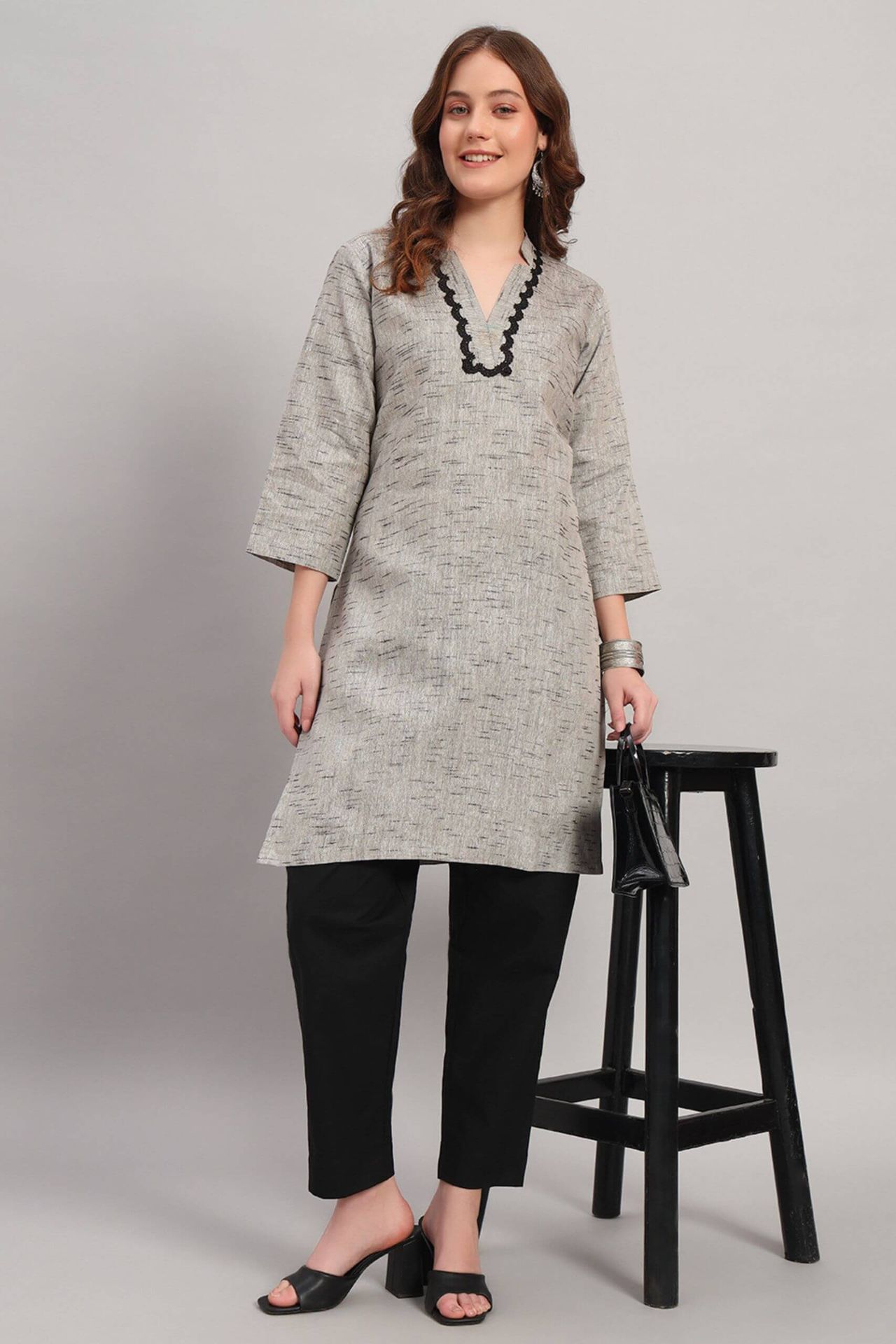 Khadi Cotton Kurta Set