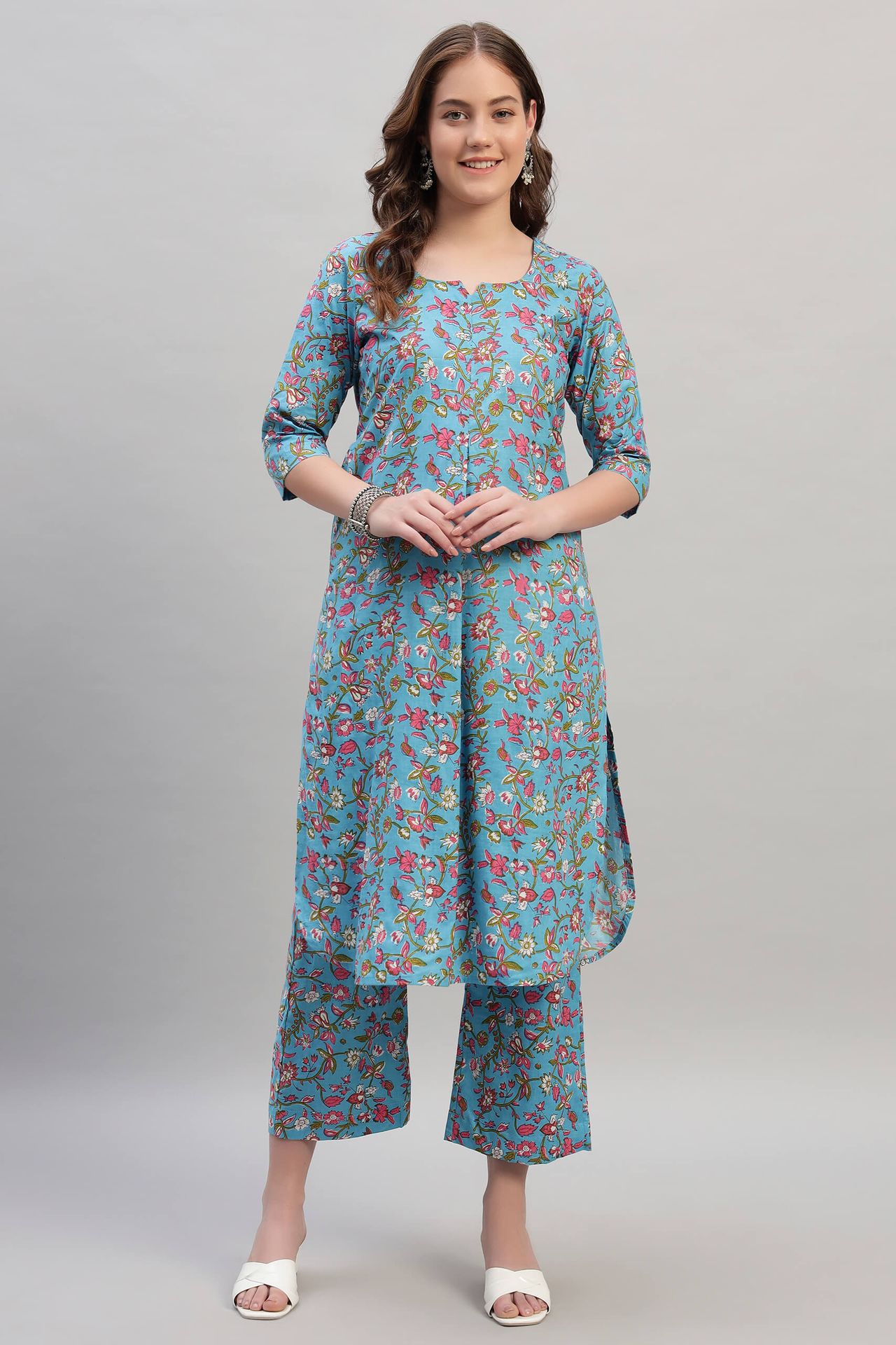 Hand Block Cotton Coord Set