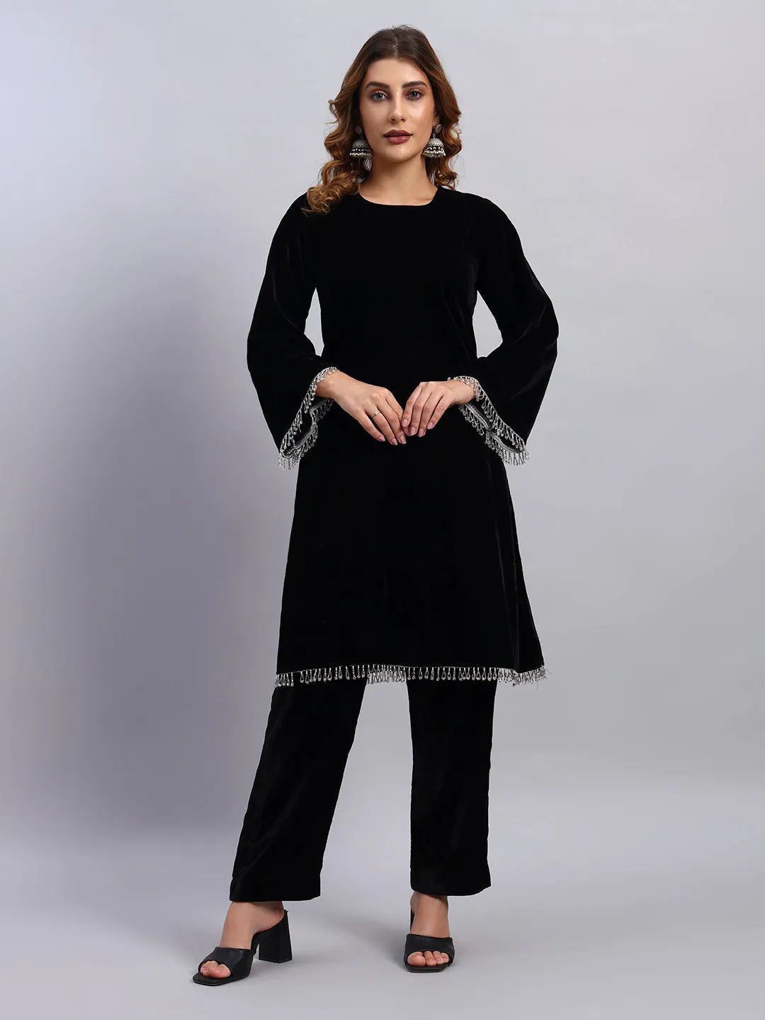 Black Velvet Coord Set image 3