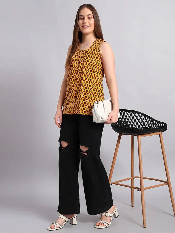 Cotton Ajrak Short Kurta - Shopdibz