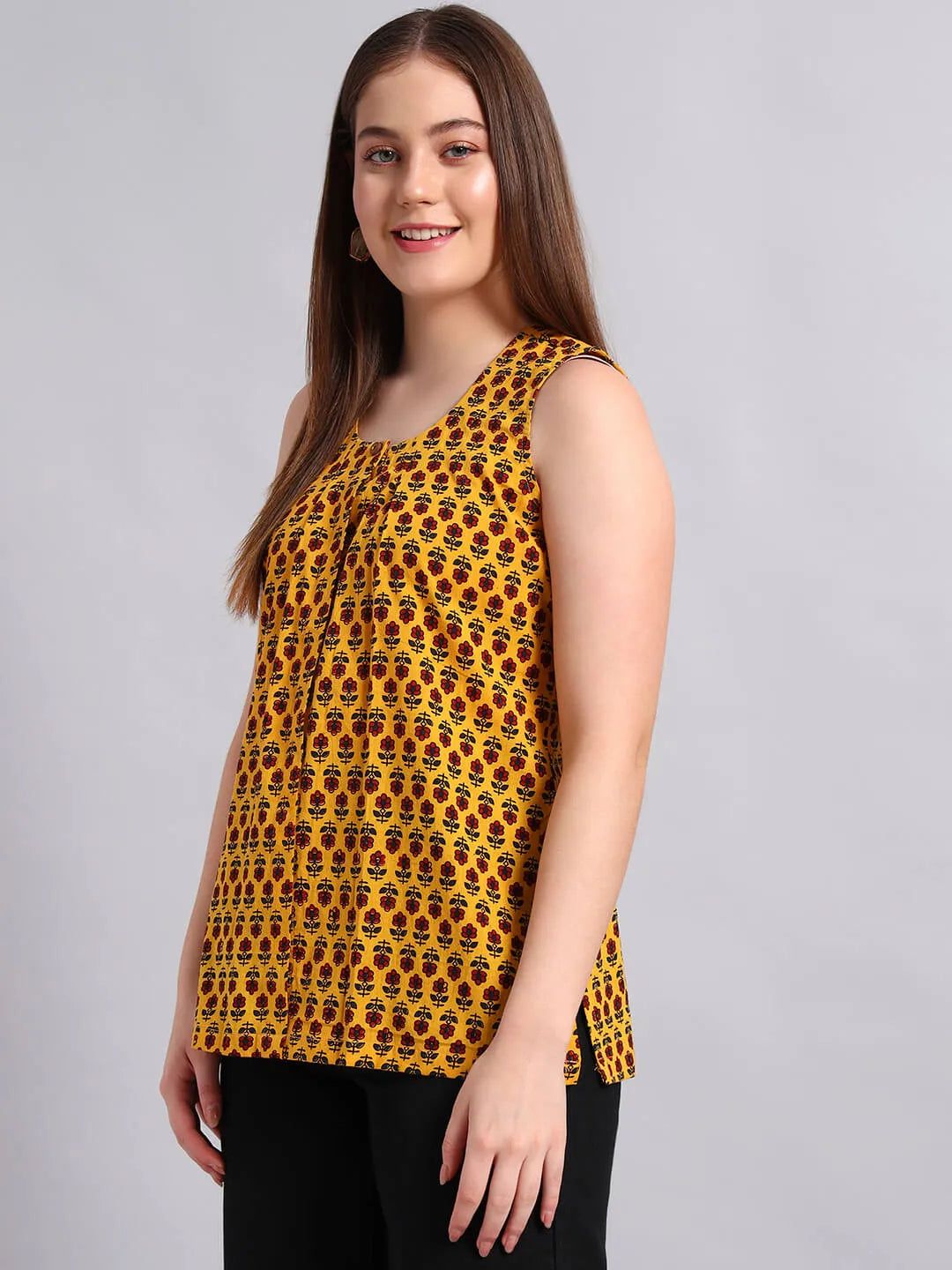 Cotton Ajrak Short Kurta image 4