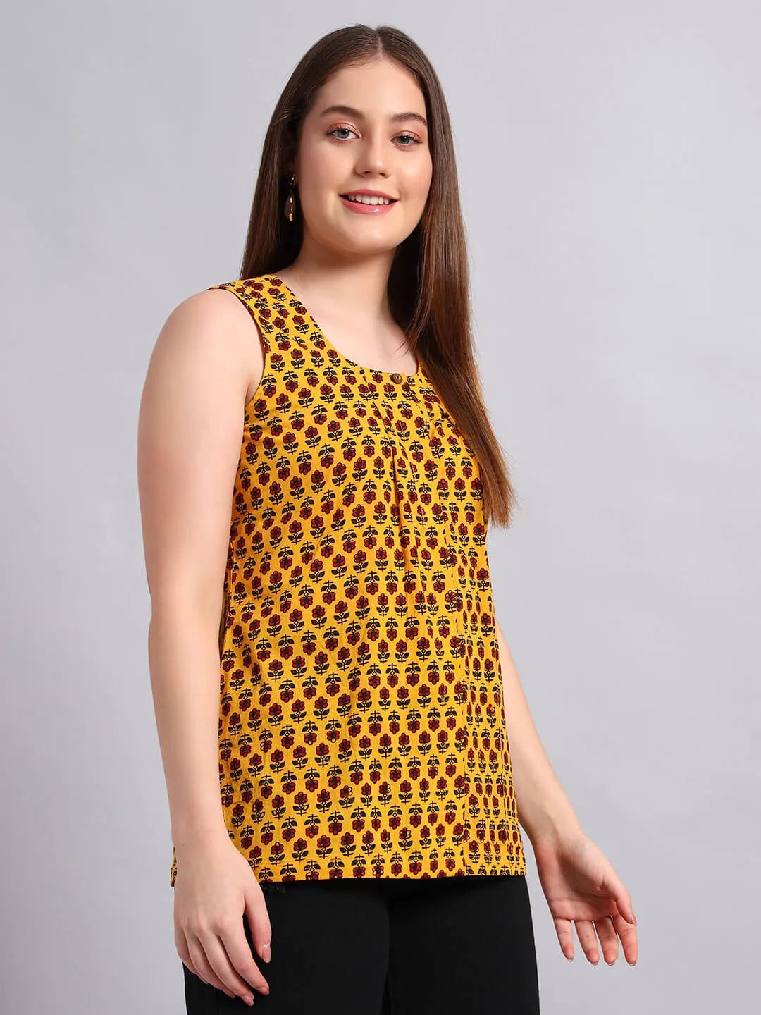 Cotton Ajrak Short Kurta image 5