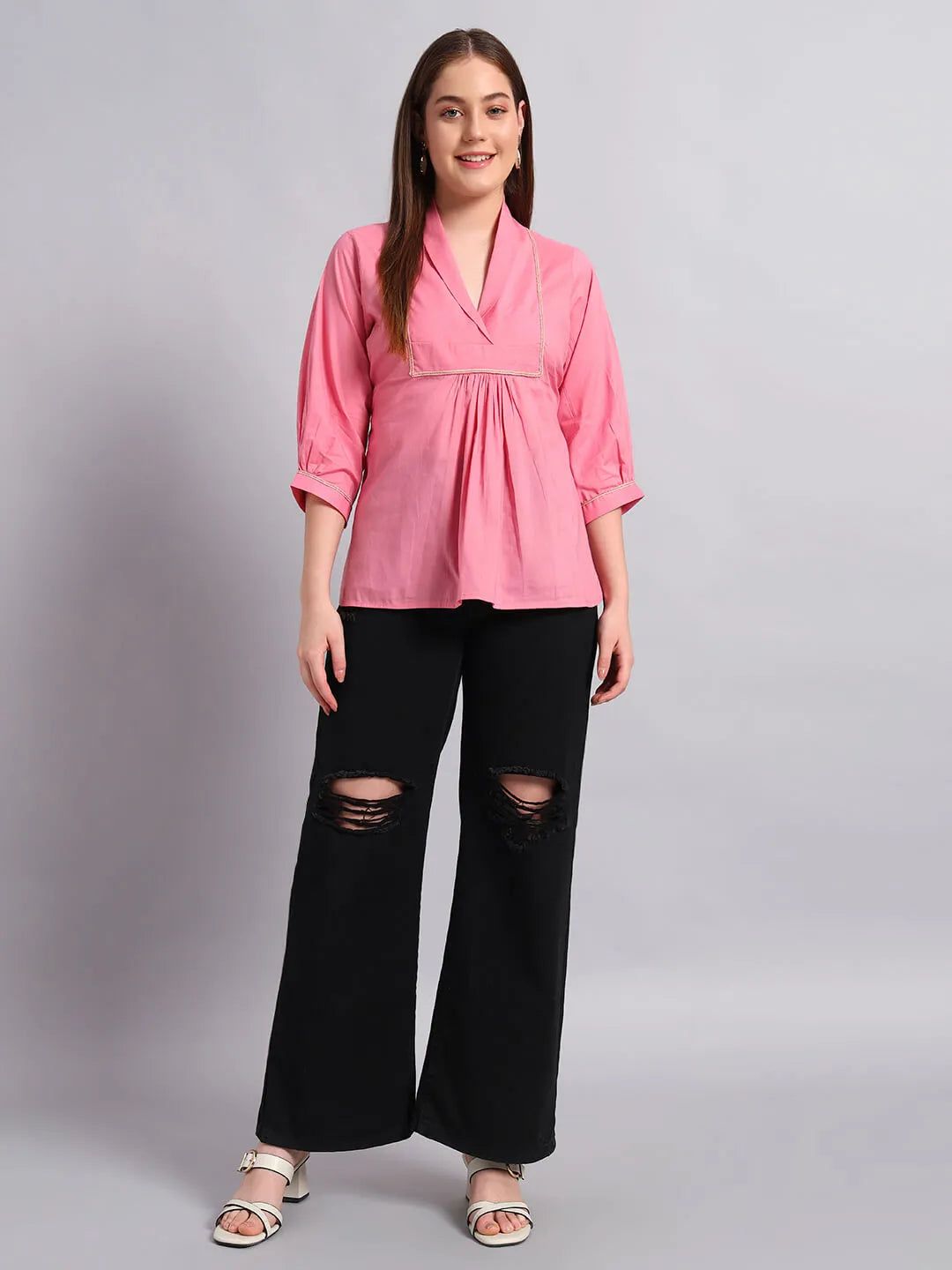 Cambric Cotton Kurti image 2