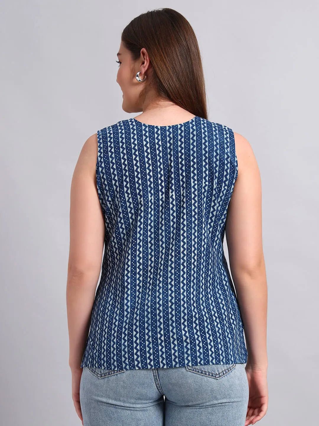 Indigo Cotton Kurti image 7