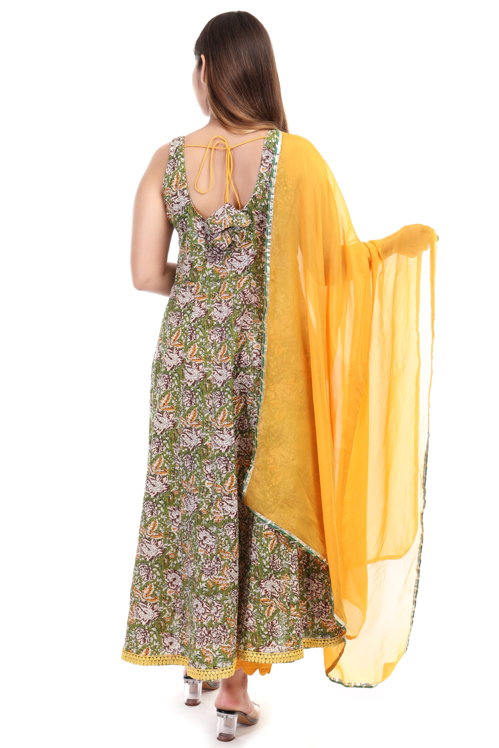 Handblock Print Cotton Anarkali image 5