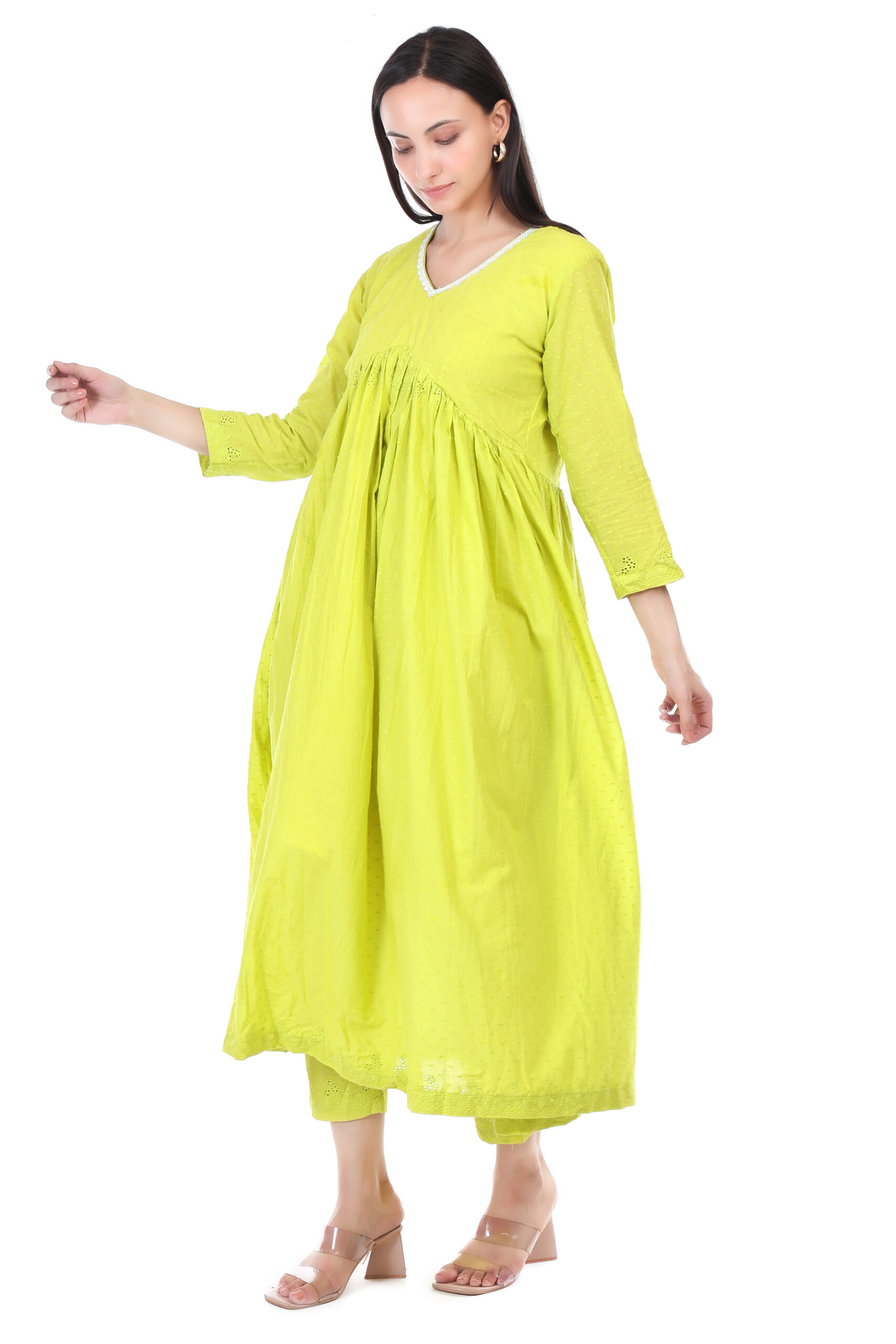 Cambric Cotton Anarkali Kurta Set image 3