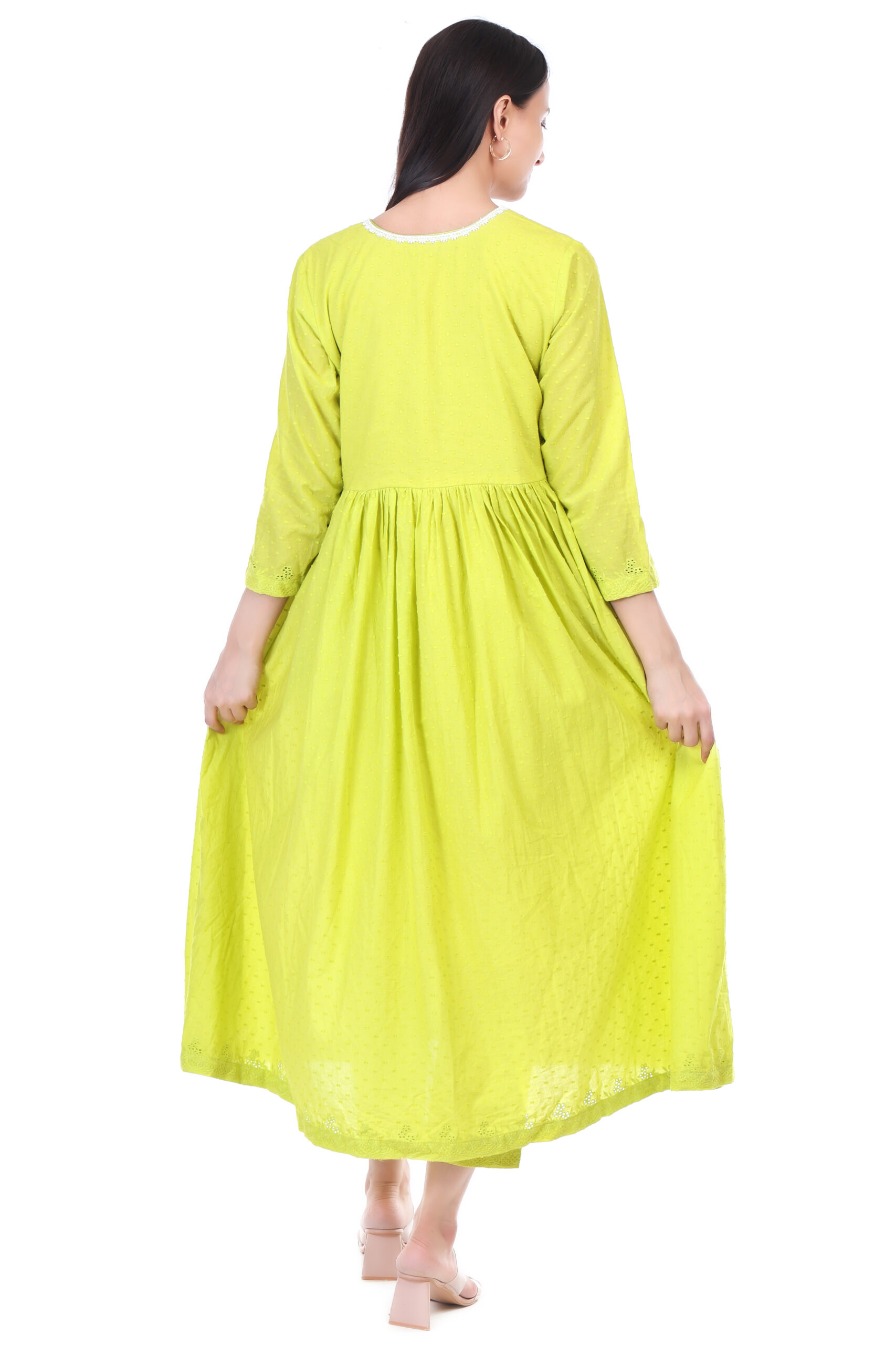 Cambric Cotton Anarkali Kurta Set image 5