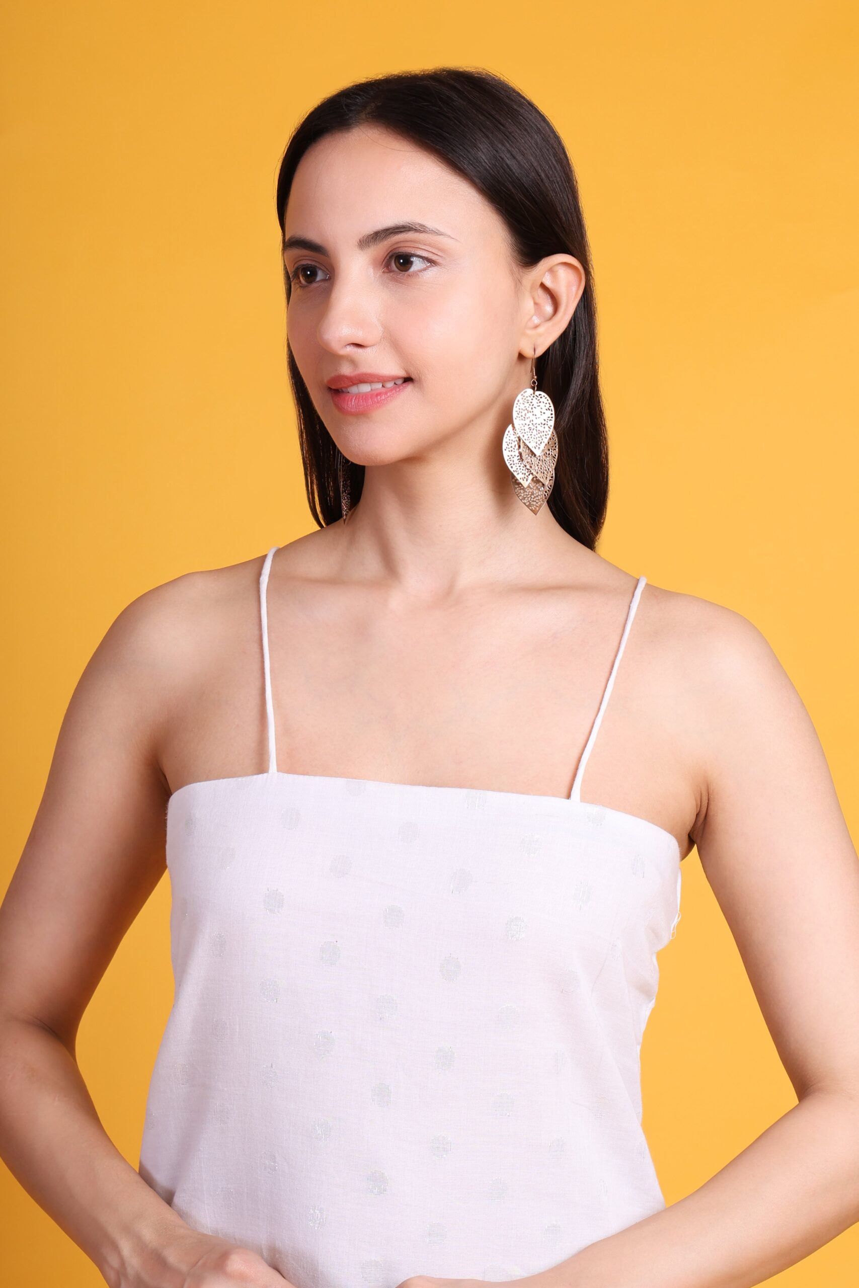 Cotton Noodle Strap Kurta With Sharara Pant image 5