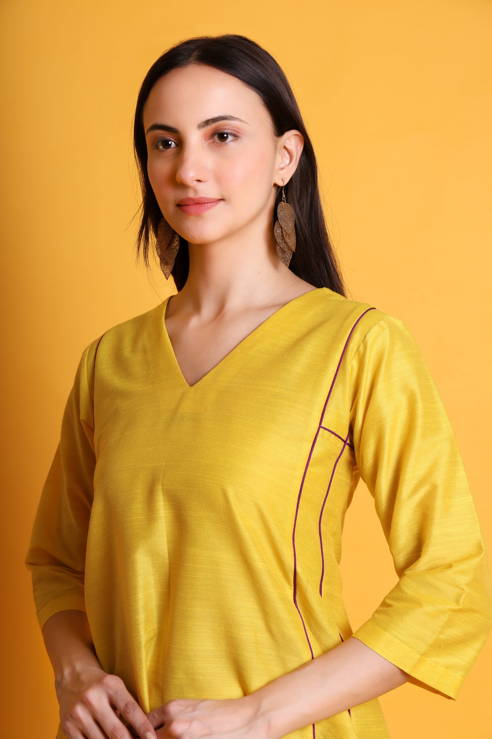 Silk A-line Kurta Set image 5
