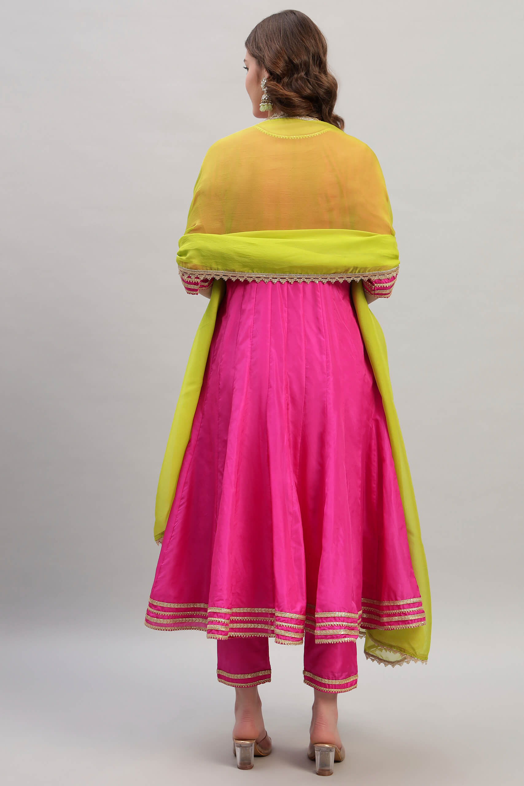 Silk Anarkali Kurta Set image 6